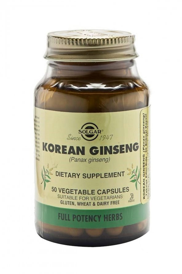 Solgar Korean Ginseng 50 Kapsül