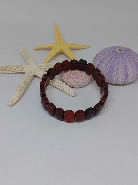 Jasper Taşı Oval Kesim Unisex Bileklik ürün görseli