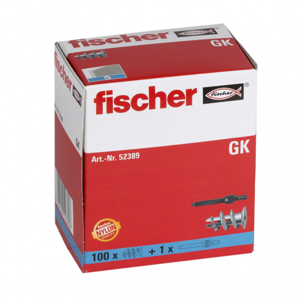 Fischer GK Alçıpan Dübeli Plastik 100 Lü 52389