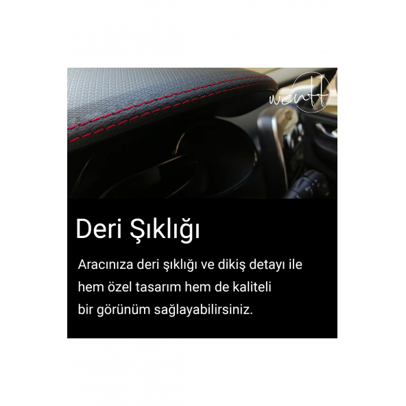 Deri Trim Araba Oto Kapı ve Torpido Üstü Çizgi Şerit 2.5 Mt - 4