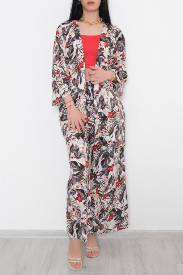 Kimono Takım Yeşilçiçekli