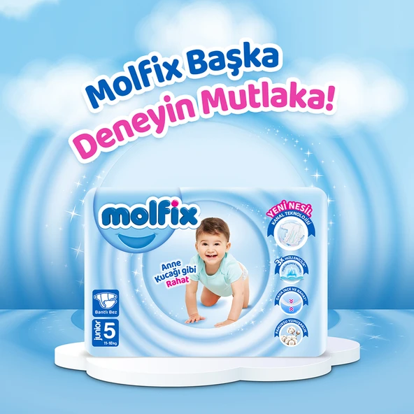 Molfix Bebek Bezi 5 Beden Junior Fırsat Paketi 60 Adet - 9