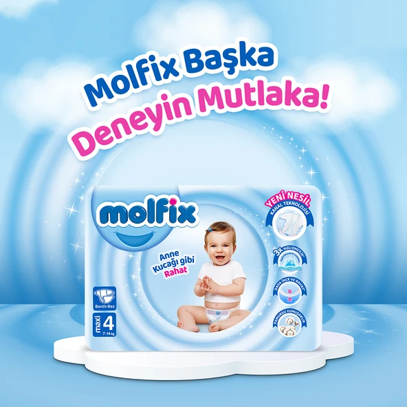 Molfix Bebek Bezi 4 Beden Maxi Aylık Fırsat Paketi 160 Adet - 9