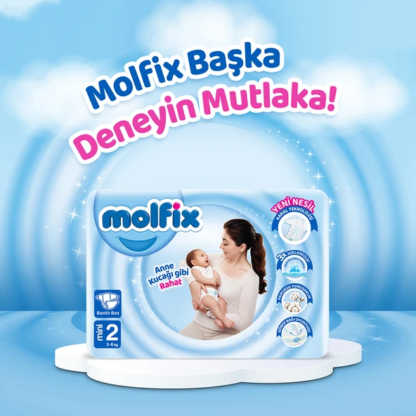 Molfix Bebek Bezi 2 Beden Mini Süper Fırsat Paketi 162 Adet - 9