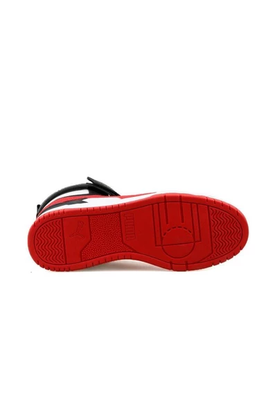 Puma RBD Game Jr Unisex Sneaker Ayakkabı Siyah-Beyaz-Kırmızı 36-39 - 5