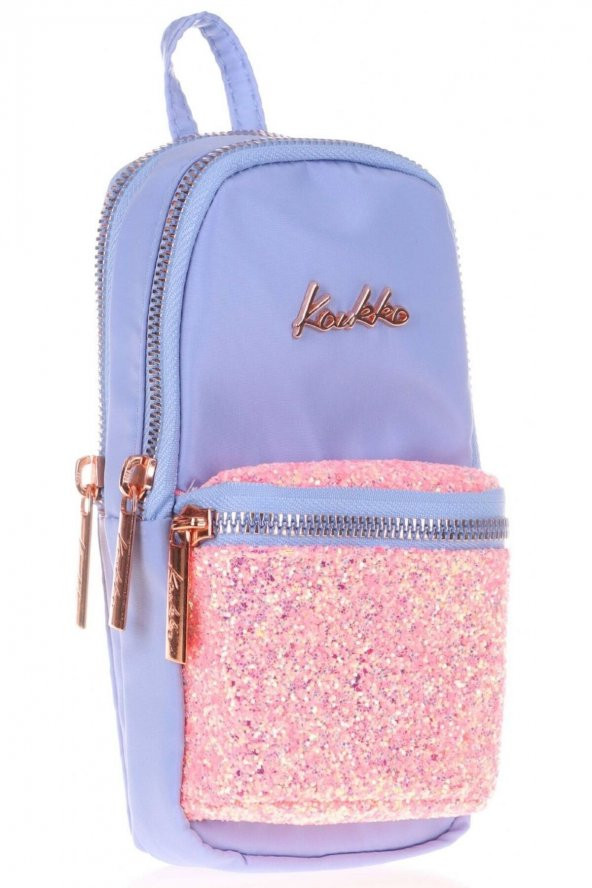 Bright Floral Mavi Taşlı Junior Bag Çanta Şekilli Kalem Çantası