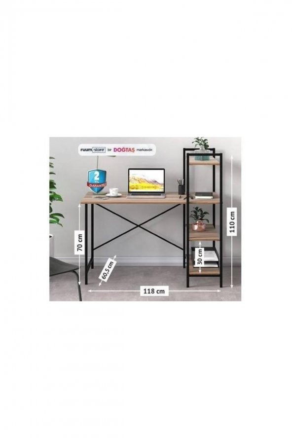 Ruum Store By Doğtaş Kitaplıklı Bilgisayar Masası Çalışma