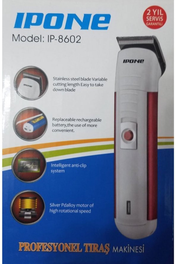 Ipone Ip-8602 Şarjlı Profesyonel Traş Makinesi