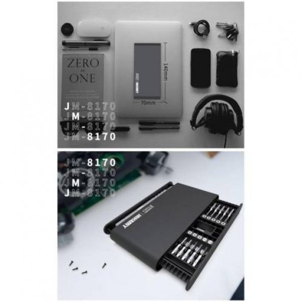 Jakemy JM-8170 21 Parça Hassas Tornovida Seti Profesyonel Tornovida Seti Özel Kutulu 21 Parca Set - 3