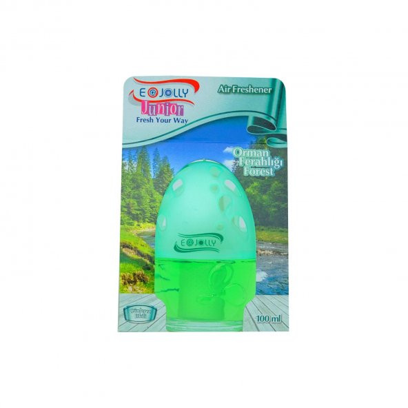 E-Jolly Junior Kavanoz Şişe Oto Kokusu Orman Ferahlığı 100ml - 1