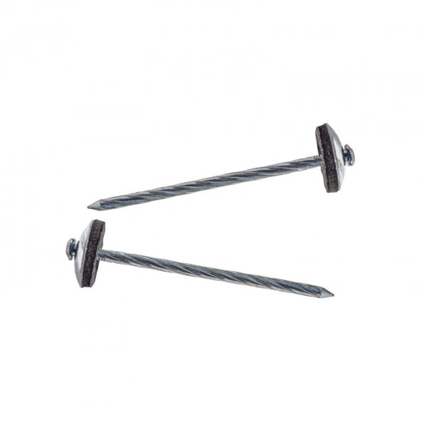 Metal Başlı Çatı Çivisi Onduline Çivisi 8cm 50 Adet - 2