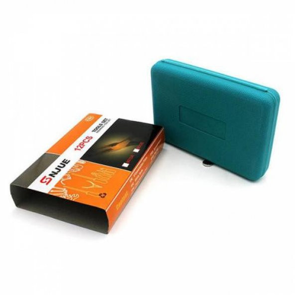 Polham 12 Parça Kutulu Tamir Seti Tornovida Seti Ayan Seti Pense Tamir Çantası Ev Tamir Seti - 3