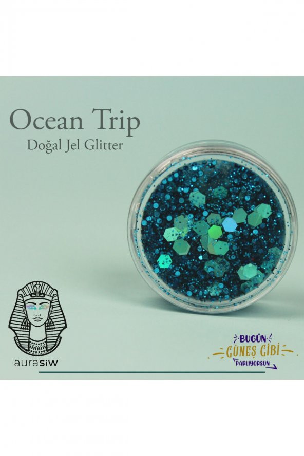 Ocean Trip - Jel Formlu Doğal Glitter