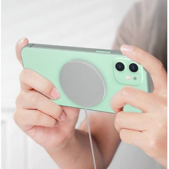 Polham İphone Wireless Kablosuz Şarj Cihazı 15w Hızlı Şarj İphone 11 pro İPhone 12,12 Pro Max Şarj - 6