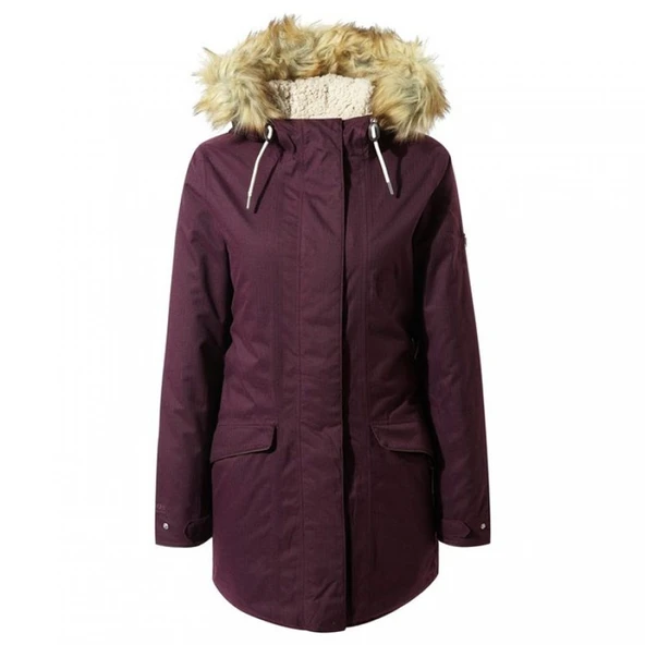Craghoppers Inga Kadın Parka Ceket-BORDO - 2