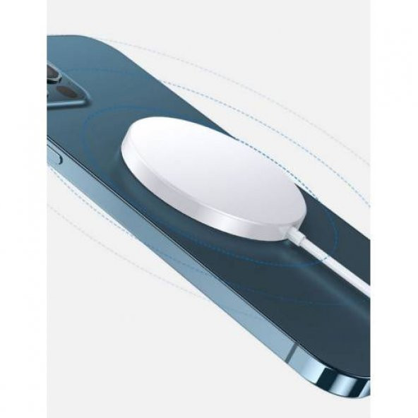 Polham Ultra İnce Mıknatıslı 15W Kablosuz Şarj Wireless Şarj İphone 12 Pro 11 Pro Kablosuz Şarj - 6