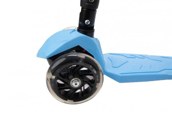 Xslide Işıklı Tekerlekli Scooter-MAVİ - 3