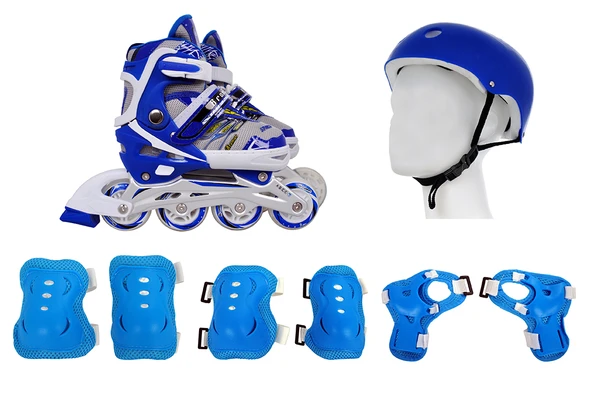 Xslide Inline Paten Set-MAVİ - 4