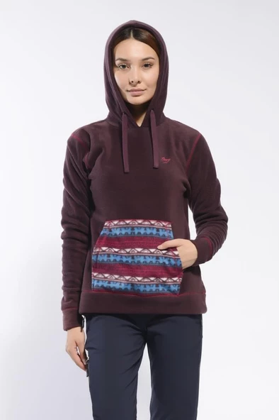 Berg Hunter Kadın Polar-BORDO - Resim 2