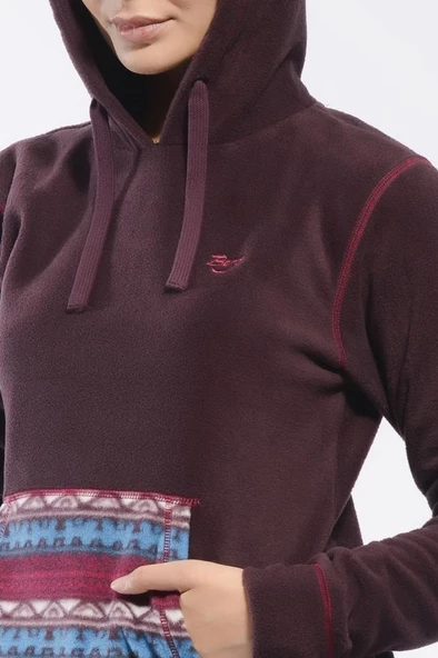 Berg Hunter Kadın Polar-BORDO - Resim 3