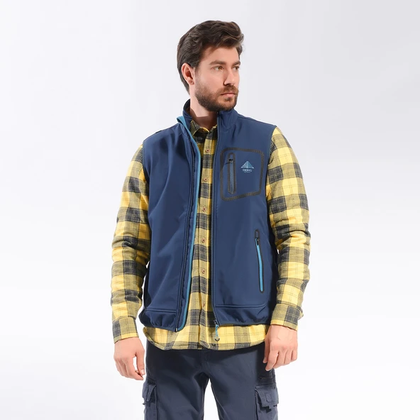 Berg Assam Erkek Yelek-LACİVERT - Resim 9