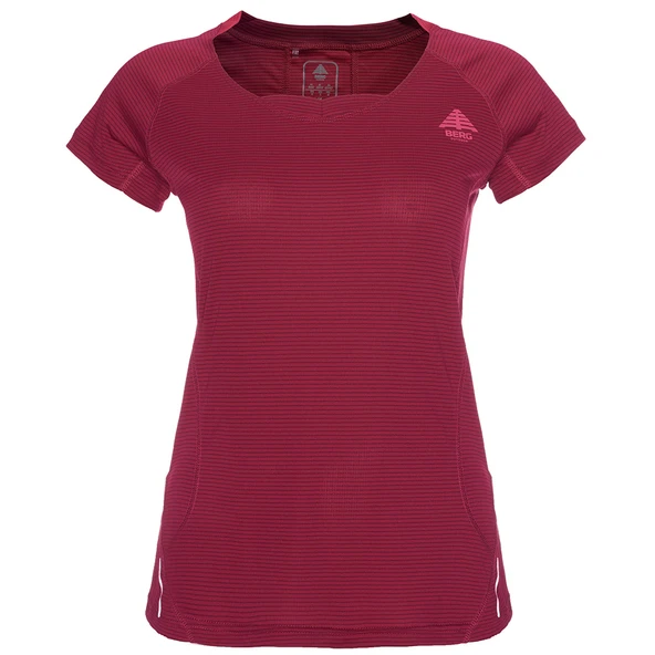 Berg Greyhou Kadın T-Shirt-BORDO - Resim 2