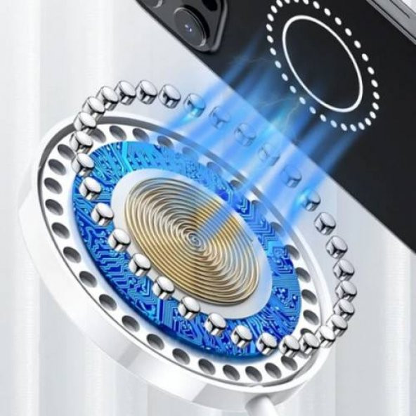 Polham Ultra İnce Mıknatslı 15W Kablosuz Şarj Wireless Şarj İphone Samsung Huawei Kablosuz Şarj - 3