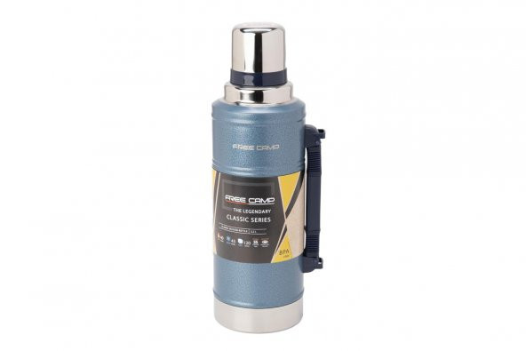 FreeCamp Marvel XL Termos 2.20 Litre-MAVİ - 3