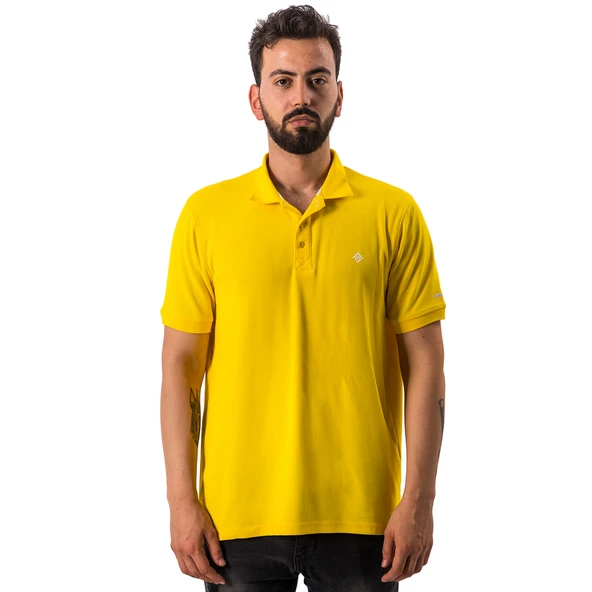 FreeCamp Breeze Erkek Polo T-Shirt-SARI - Resim 8