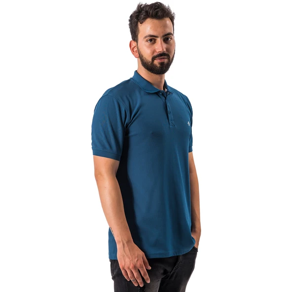 FreeCamp Breeze Erkek Polo T-Shirt-Indigo - Resim 8