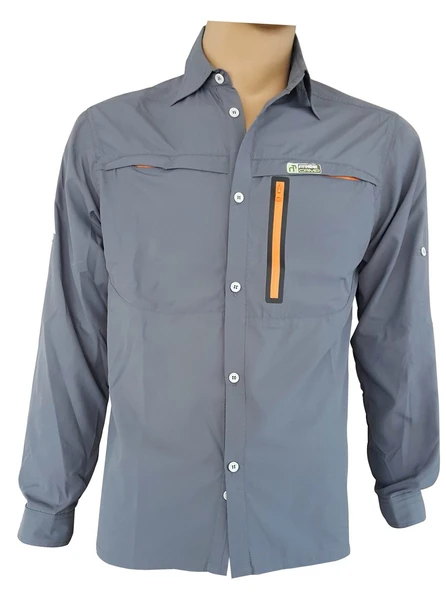 FreeCamp Florida Erkek Gömlek-GRİ - Resim 7