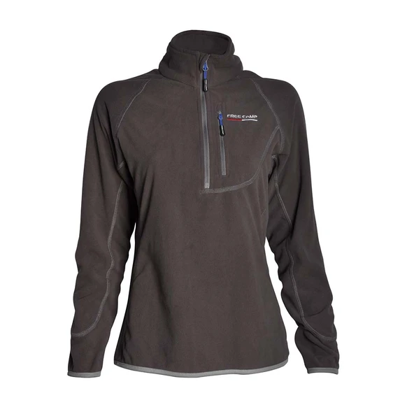 FreeCamp Kadın Yarım Fermuar Polar-ANTRASİT - Resim 2