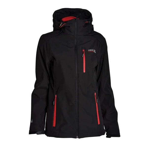 FreeCamp Kadın 3in1 Softshell Ceket-SİYAH ürün görseli