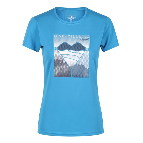 Regatta Fingal V Kadın T-Shirt-MAVİ - Resim 2