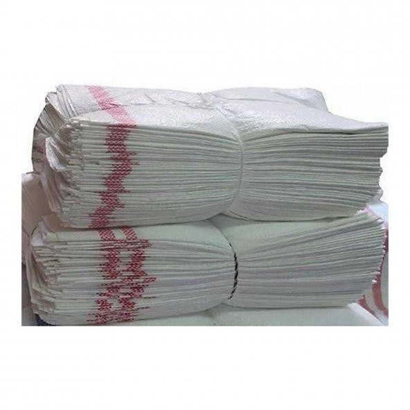 Baskısız Düz Beyaz Çuval İnşaat Moloz Çöp Çuvalı - 70 x 100 Cm. - 10 Adet