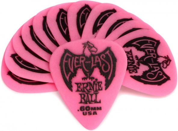 ERNIE BALL P09179 Evarlast Pembe 0.60 mm 12 Adet Pena