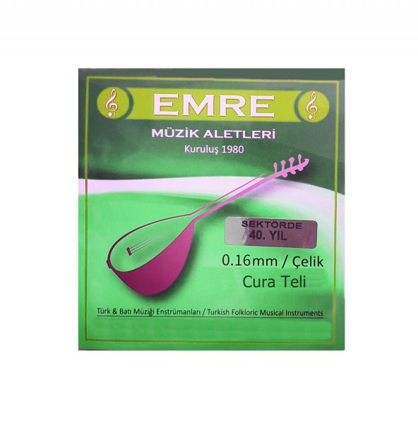 Emre 0.16 mm Çelik Cura Takım Tel - Cura Teli 016