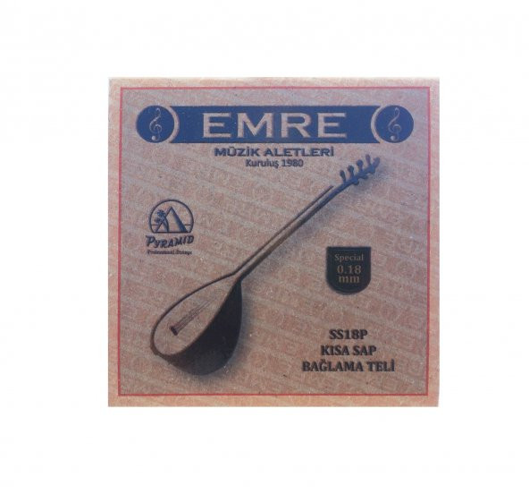 Emre 0.18 mm Special Pyramid Takım Tel - Özel Kısa Sap Bağlama Teli 18-28