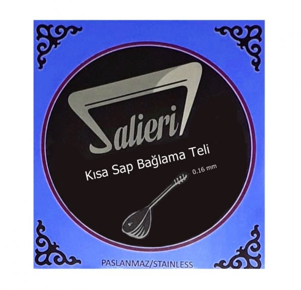 Salieri 0.16 mm Paslanmaz Takım Tel - Kısa Sap Bağlama Teli 016