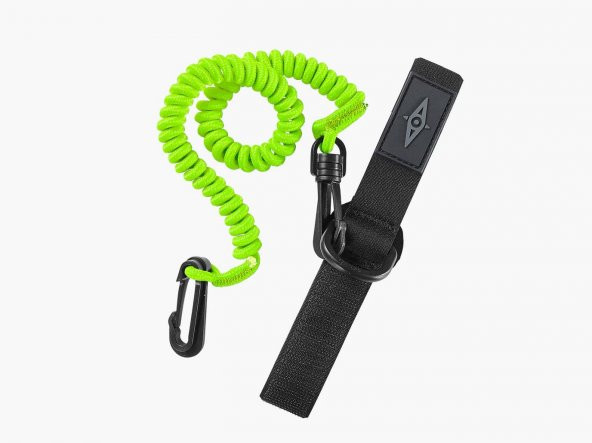 Point65 Paddle Leash Coiled Kürek Tasması-YEŞİL