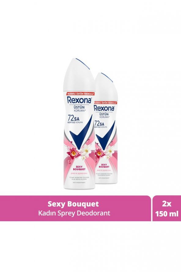 Rexona Kadın Deodorant Sexy Bouquet 150 ML - 2'li Avantaj Paketi