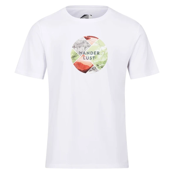 Regatta Fingal Slogan II Erkek T-Shirt-BEYAZ - Resim 5