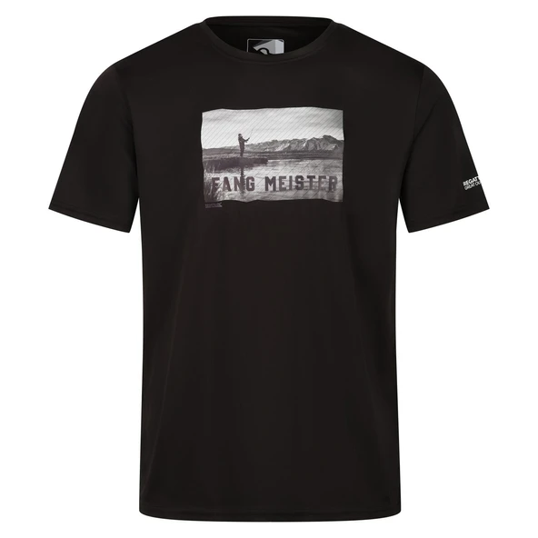 Regatta Fingal Slogan II Erkek T-Shirt-SİYAH - Resim 6