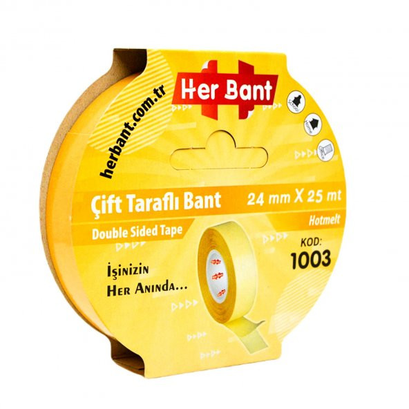 Gen-Of Çift Taraflı Bant 24mmx25m 1 Adet