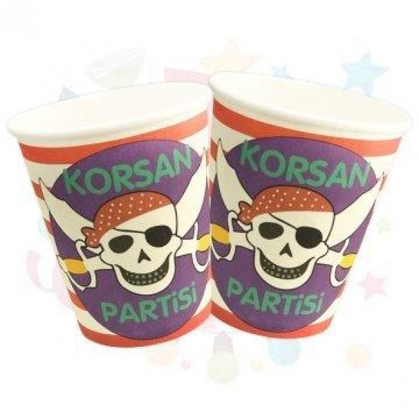 BARDAK  KARTON KORSAN TEMALI 10 LU ürün görseli