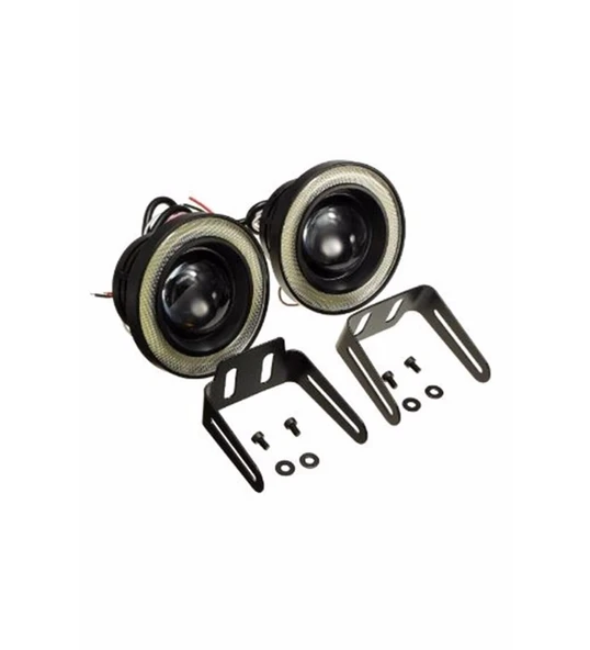 Angel Far 76 Mm Beyaz Mercek Mavi Angel  Sis Led 2 Adet - 3