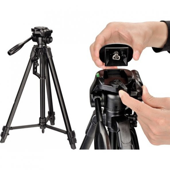Canon 550D Fotoğraf Makinesi İçin 170cm Tripod 5 Kg Taşıma