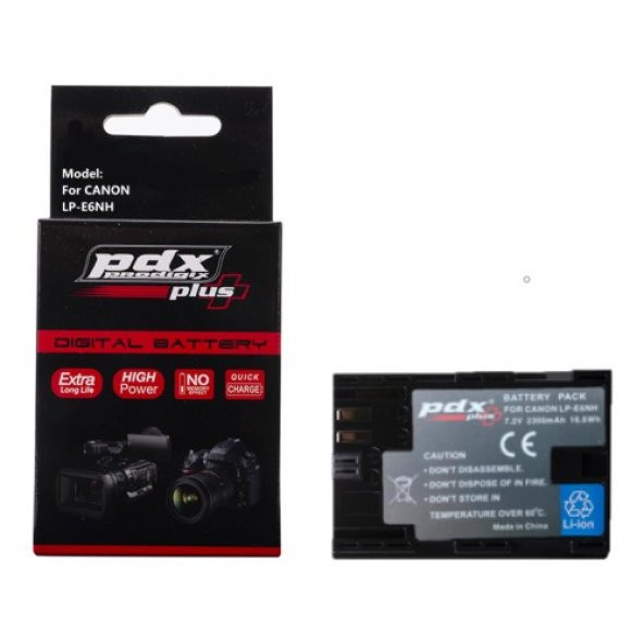 Pdx Canon LPE6 NH Batarya Pil 2300mAh 7D Mark II,7D,5DS,5DS R,5D Mark IV,III,II,60D,60Da,70D,80D,6D - 2