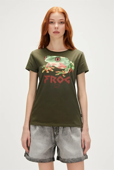 Bad Bear 23.03.07.005-C70 Frog Kadın T-Shirt