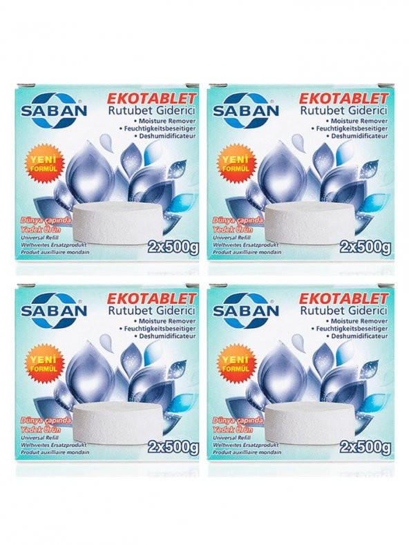 Nem Alıcı Rutubet Ve Küf Önleyici Yedek Tablet Kırmızı Meyve 2x500 4lü - 2